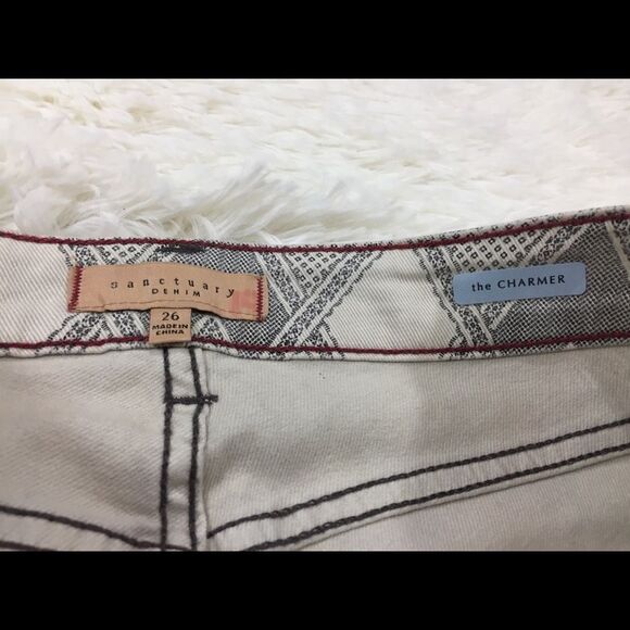 Sanctuary Denim The Charmer Diamond Skinny Jeans 26 - Picture 6 of 7